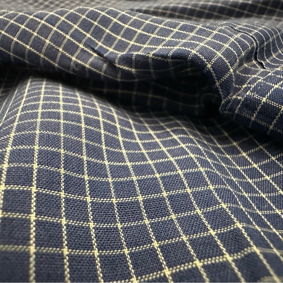 Men's Navy Checkered Shirt - Picture 7 of 11